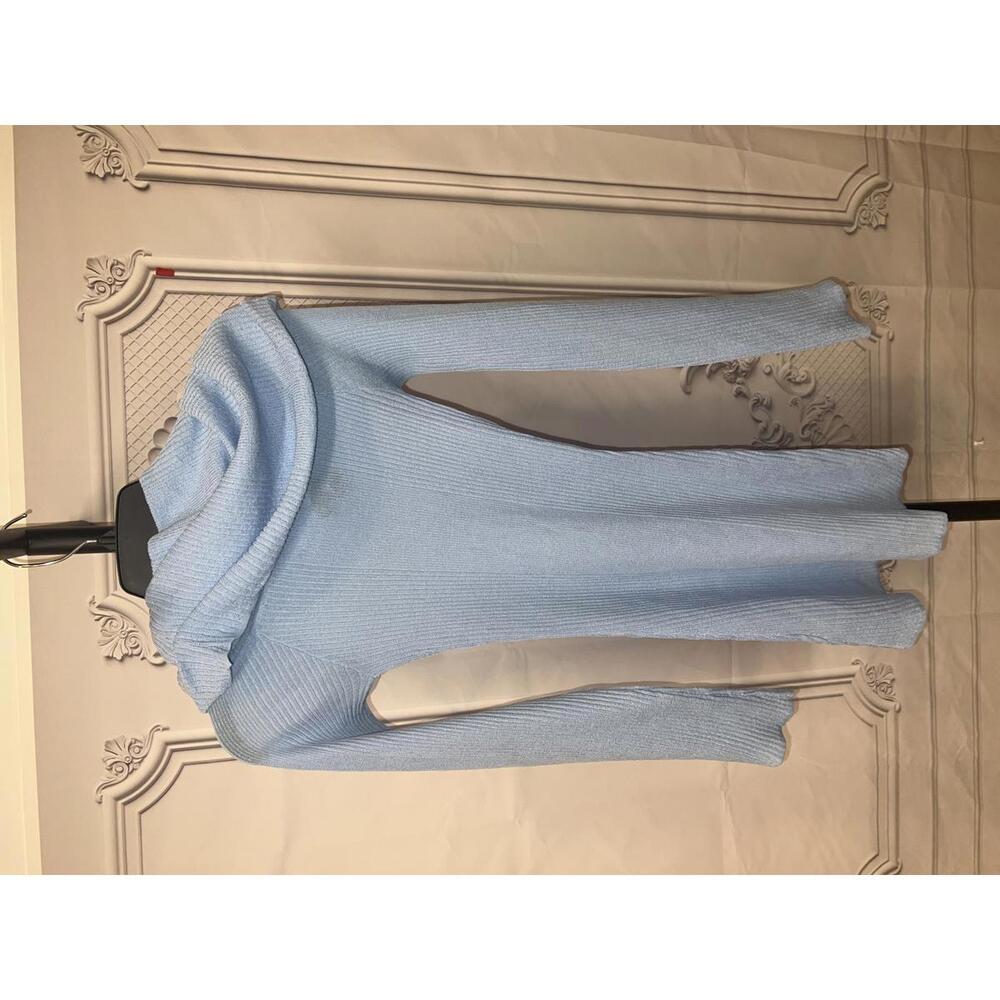 SEROYA Galli Mini Dress in Powder Blue - Picture 5 of 6